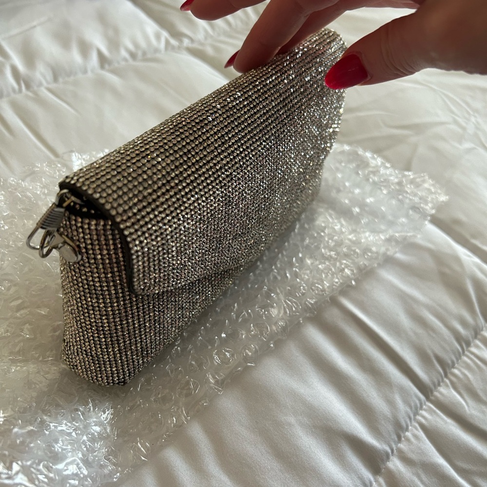Elegant Silver Clutch Bag